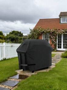 [1pc Waterproof Patio Furniture Covers] 1pc Heavy Duty Waterproof Patio Furniture Covers, Fabric Outdoor Sofa Protector Set, With Elastic Bands, For Lawn & Patio Use - Multicolor - View 4