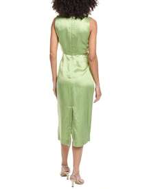 Sandro Woven Linen-Blend Dress - 綠色 - 查看 3