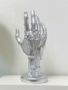 1pc Cyberpunk Mechanical Handcrafted Ornaments, Gaming Controller Desk Stand, Hand Sketch Model Joints, Artistic Manga Sketch Hand Model (Randomly Colored Parts) - Multicolor - View 5