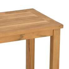 vidaXL Consola de mesa castanho 110 x 40 x 45 cm Bois de teck maciço - Castanho - Ver 8