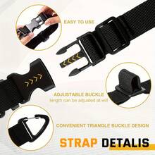 4 PCS Heavy Storage Strap With Adjustable Extension Cord Equipped With Triangular Clip For Heavy Duty Storage Can Be Hung On The Wall For Organizing Items In Homes And Garages - A - View 11