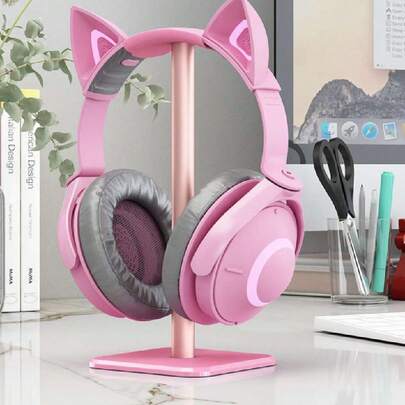 Soporte para Auriculares, Base Antideslizante, Soporte para Auriculares para Juegos, Soporte para Pantalla de Auriculares, Soporte para Auriculares de Escritorio con Barra de,39876396