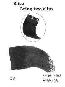 4-Inch Top Pad Hair Piece Wig For Women, One-Piece, Two-Clip, Invisible And Seamless, Small-Sized, For Hair Loss Compensation - Multicolor - View 19