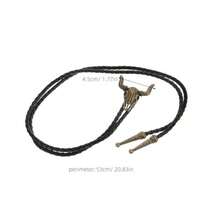 Corbata bolo ajustable estilo western cruz vaca collar bohemio mujer accesorio rústico vintage camisas vaquera - como en la foto - Ver 1