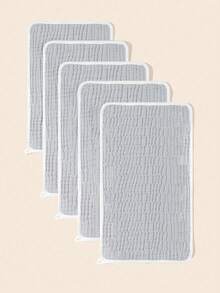 3条/5条装 Oeko-Tex 认证柔软婴儿毛巾，适合儿童日常使用，可用作面巾、围兜或婴儿襁褓毯。 - 彩色 - 查看 16