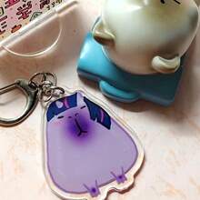 Set de 6 accesorios para coleta, llavero con colgante de bolso con diseño de coche de dibujos animados, regalo creativo para amantes de los coches - Multicolor - Ver 2