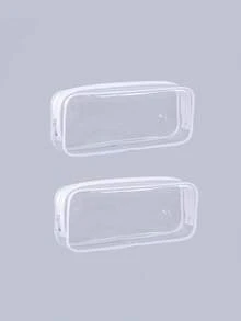 Portable Transparent Cosmetic Bag, Travel Toiletry Bag For Lipstick, Comb, Makeup, Brushes And Skincare Products, Makeup Bag, Cosmetic Pouch, Makeup Organizer - Multicolor - View 17