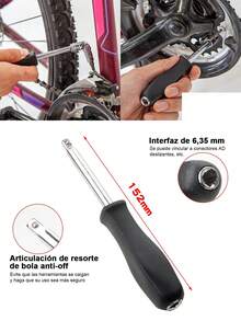 46 Piezas de 1/4" con Juego de Llaves de Vaso de Broca Métricas y Extensiones Portátil,Juego de Llaves de Carraca, Juego de Llaves de Vaso de ,juego de herramientas mecánicas de reparación de automóviles para el hogar,With Storage Box - 2 piezas - Ver 5