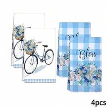 2/4 Pcs Set, Dish Towels, Fresh & Healing Pattern Printed, Super Soft Microfiber Modern Absorbent Cloths, Cooking & Baking Tea Towels, Dish Cloths, Cleaning Towels, Hand Towels, Super Soft & Highly Absorbent, Kitchen Decor, Gifts For Neighbors, Mothers, Birthdays, Housewarming Gifts For Friends, Kitchen Essentials, Daily Necessities - Multicolor - View 13