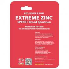 Extreme Sunscreen Zinc Stick - Red White Blue 3-Pack SPF50+ Colored Zinc Oxide Sticks For Face - Made In Australia - As Pic - View 3