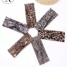 1pc New Vintage European & American Style Leopard Print Yoga Headband, Elastic Criss-Cross Sports Hair Band Women Head Scarf Elegant Hair Accessories Causal Sweatband - Multicolor - View 2