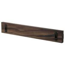 CYPNMyGift - Juego de 2 estantes para colgar sombreros madera rústica quemada oscura y metal negro mate para colgar en la pared con ganchos en SFashion - Marrn Oscuro - Ver 8