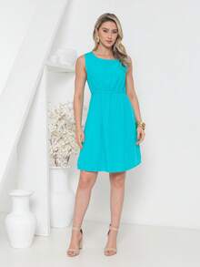 JIN SER Viscose Dress - 薄荷藍 - 查看 1
