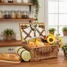 Cestas de picnic - Forro amarillo para 4 personas - Ver 6