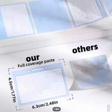 256张/盒 便利贴，自粘便签纸，可移除便签，适用于手写、笔记、提醒，适用于文具、办公桌、学生、教师、办公室工作人员、家庭