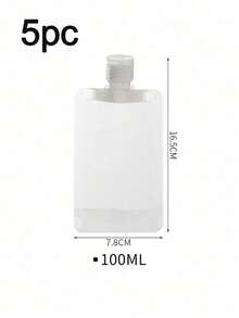 1/5/10pcs Travel Refillable Bags, Cosmetic Lotion Bottle Sample Bags, Portable Transparent Facial Cleanser Refill Bottles, Shampoo Liquid Refillable, Lotion Refill Bags, Reusable Flat Travel Bottles Set 1.01oz/1.69oz/3.38oz, Travel Essentials - Multicolor - View 11