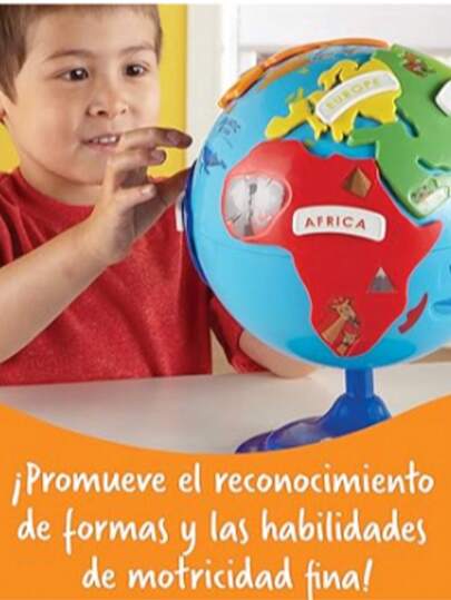 Learning Resources Puzzle Globe - 14 Piezas, Edades 3+ años Globo Terraqueo, Rompecabezas Geográfico en 3-D, Mapas para Niños, Juguetes Educativos para niños