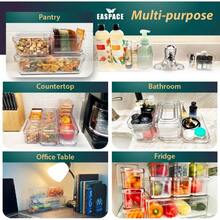 10-Pack Clear Fridge Organizer Bins With Lids & Drainage Holes, Stackable Container Set,   Plastic Refrigerator Storage Containers For Food, Fruits, Vegetables, Meats (Multi-Purpose) - 預設 - 查看 7