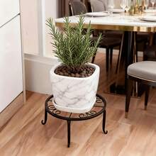 SHENGMAO--1/2/4/5/6-7Tier Plant Stand, Iron Flower Stand,Heavy-Duty Metal Frame, Metal Flower Stand, High-Angle Multi-Tier Plant Rack, Indoor/Outdoor Flower Pot Display Stand. Crafted From Iron With A Sleek, Minimalist Design For Easy Disassembly. This Versatile Stand Fits Seamlessly In Living Rooms, Entryways, Offices, Or Outdoor Patios And Gardens. Available In Multiple Colors. - 1層黑色2PCS - 查看 11