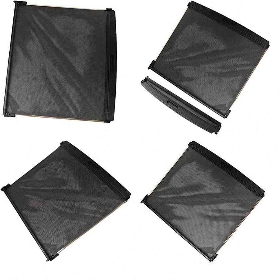 54102755848, Cortina Enrollable para Techo Corredizo Delantero ABS y Cubierta de Red para Techo Corredizo Negro Resistente Al Calor para Automvil - como se muestra en la figura - Ver 1