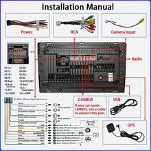 9" Double Din 2+64G Android 14 Car Radio With Wireless CarPlay & Android Auto, HD Touchscreen, FM Radio, Steering Wheel Control, Multi-Language, Compatible With IPhone/ Android Smartphones - Audio System Head Unit - 2+64G+CarPlay+Camera - View 2