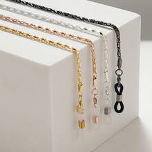 Metal Eyeglasses Chain, Hollow Out Eyewear Lanyard, Anti-Slip Anti-Drop Cord, Mask Chain, The Best Valentine's Day Gift, Fashionable Frontier