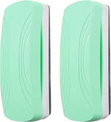 Ddaowanx Whiteboard Eraser, Magnetic Dry Erase Eraser, Glass Board Eraser,School And Office Supplies, Pack Of 2 (Light Green) - ColorH - 查看 1