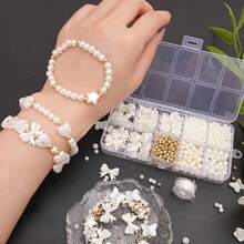 800pcs DIY Accessory Material Kit, Complete Set Of Beads, Pearls, Bracelet, Jewelry Making Supplies