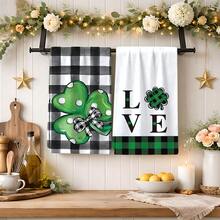 2/4条三叶草图案抹布，是圣帕特里克节礼物、装饰品的完美之选。超强吸水超细纤维材质，现代时尚，适用于烹饪、烘焙、洗碗、清洁，也可作手巾、茶巾使用。柔软且吸水性强，是厨房装饰的理想之选，也是送给邻居、妈妈、朋友的生日礼物、乔迁之喜的佳品，厨房必备，日常用品。 - 彩色 - 查看 3
