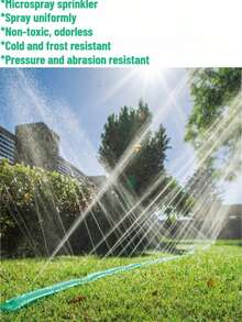 1根绿色通用PVC花园软管，10-30米，柔韧防漏，适用于蹦床降温/花园/草坪浇水