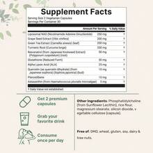 Liposomal NAD+ Ultimate,1000 Mg,10 IN 1 ADVANCED FORMULA,Gluten Free,Dietary Supplement,60 Capsules - Default - View 4