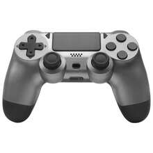P-4 Controller Wireless, Dual Vibration/6-Axis Motion Control/3.5mm Audio Jack/Multi Touch Pad/Share Button, P-4 Controller Compatible With P-4/Slim/Pro/PC - 淺灰色 - 查看 1