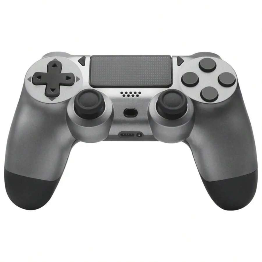 P-4 Controller Wireless, Dual Vibration/6-Axis Motion Control/3.5mm Audio Jack/Multi Touch Pad/Share Button, P-4 Controller Compatible With P-4/Slim/Pro/PC - 淺灰色 - 查看 1