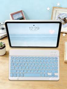 AKKHOO 10-Inch Ultra-Thin Wireless Keyboard, Rechargeable & Silent, For Tablet/Laptop, IPad Mini Keyboard, Size: 9.84in*5.90in*0.24in