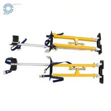 Adjustable Drywall Stilts 24" - 40" Aluminum Alloy Construction Tool Yellow - default - View 9