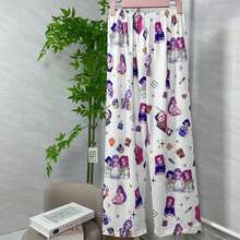 动漫卡通韩版睡衣，Y2K春秋新款女士休闲家居裤，时尚礼物 - 彩色 - 查看 10