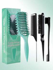 Curling Hair Styling Comb, Breathable Curl Comb, Unisex, For Shaping And Styling Curly Hair, Hair Styling Set - Multicolor - View 19