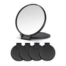 Compact Mirror Bulk, Round  Mirror For Purse, Set Of 4 (Black),39799236 - 黑色 - 查看 1