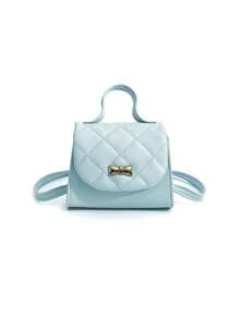 1pc Girls Cute Metal Butterfly Decor Quilted Mini Shoulder Crossbody Bag, Matching Outfit Coin Purse - Crossbody Bags - View 13