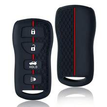 3/4 Buttons For Nissan Sentra Armada Altima Maxima Infiniti FX35 EX35 FX45 QX56 G35 M45 I35 Silicone Remote Car Key Cover Case - black - View 3
