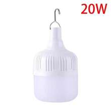 Bóng đèn LED sạc di động 20W/40W/60W/80W/100W/160W/450W, Gian hàng chợ đêm ngoài trời, Đèn cắm trại, Đèn khẩn cấp USB tiết kiệm năng lượng cho gia đình chống nước - trắng - Xem 11