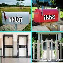 ISYFIX Black Vinyl Number 7 (Seven) Stickers - 6 Pack 6 Inch - Premium Decal, White Background, Pre-Spaced For Mailbox, Signs, Window, Door, Cars, Trucks, Home, Business, Address, Indoor &Amp; Outdoor - ColorP - View 3