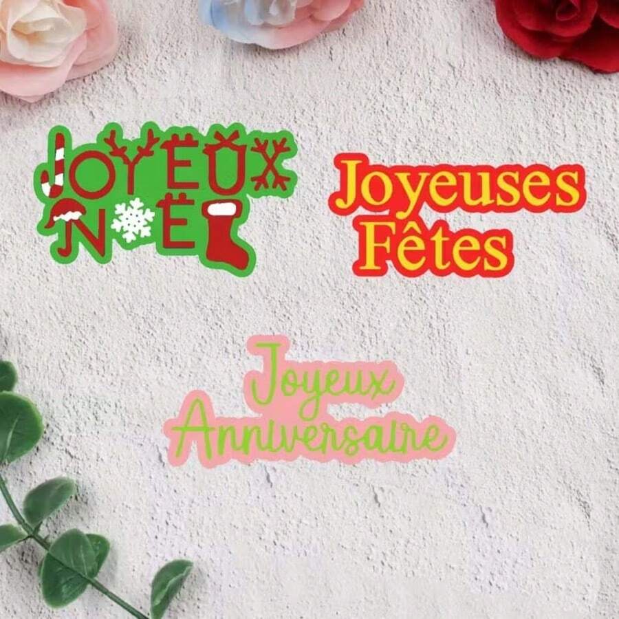 1pc Creative Label Cutting Die - Ideal For Paper Crafts, Card Making, Scrapbooking And DIY, This Cutting Die Is Made Of Metal! - Multicolor - View 1