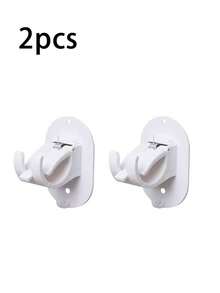 Bộ 2/4/6/8 giá đỡ thanh rèm cửa sổ không cần khoan, giá đỡ thanh rèm tự dính được nâng cấp, móc treo thanh rèm điều chỉnh không cần đinh đa năng, thích hợp cho phòng tắm, phòng ngủ, phòng khách, nhà bếp, quà tặng trang trí Giáng sinh/Halloween. - màu đen - Xem 11