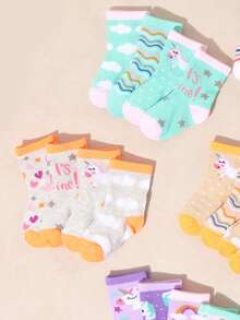 10 đôi tất mùa hè cho bé hình ngựa cầu vồng, tất sọc sao mây dễ thương, tất đơn giản và thời trang, đa năng cho bé mặc hàng ngày, thoải mái và thoáng khí, miệng tất co giãn, độ thoáng khí cao và là lựa chọn thời trang cho mùa hè, phù hợp cho bé gái, làm quà tặng và đồ chơi. - Nhiều màu - Xem 5