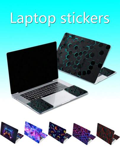 1 Set Of Stickers Suitable For 15.6" And 15.4" Laptops. Decorative Stickers Can Be DIY, Non-Adhesive, Waterproof And Dustproof, Suitable For Room, Home And Office Decoration.