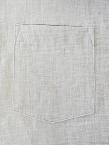 男士休闲无袖翻领上衣和短裤两件套，适合度假、海滩、日常休闲穿着，夏季适用 - 灰色 - 查看 7