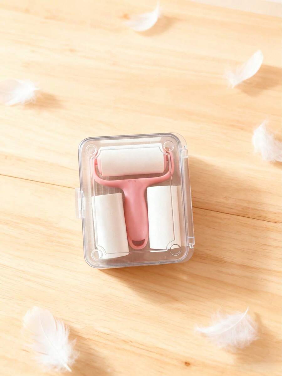 3pcs Mini Lint Roller Refills, Sticky Lint Brush, Portable Reusable Lint Remover, High Adhesive Clothes Roller, Mini Lint Roller Brush Refills - Multicolor - View 1