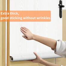 1 Cuộn Giấy Dán Tường Vân Gỗ Nhôm Tự Dính, Giấy Dán Tường Có Kết Cấu Gỗ Thật, Miếng Dán Tường Chống Thấm Nước Và Dầu Mỡ Có Thể Tháo Rời, Dễ Dàng Dán Trên Cửa, Thích Hợp Cho Phòng Ngủ, Phòng Tắm, Phòng Khách, Khung Cửa Bằng Hợp Kim Nhôm Và Gỗ Nguyên Khối - Nhiều màu - Xem 55