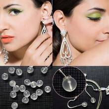 Handmade DIY Jewelry Earring Accessories, Silicone Anti-Slip Anti-Lost Ear Plugs